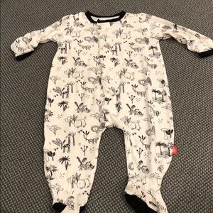 Zoo themed onesie footie pajamas